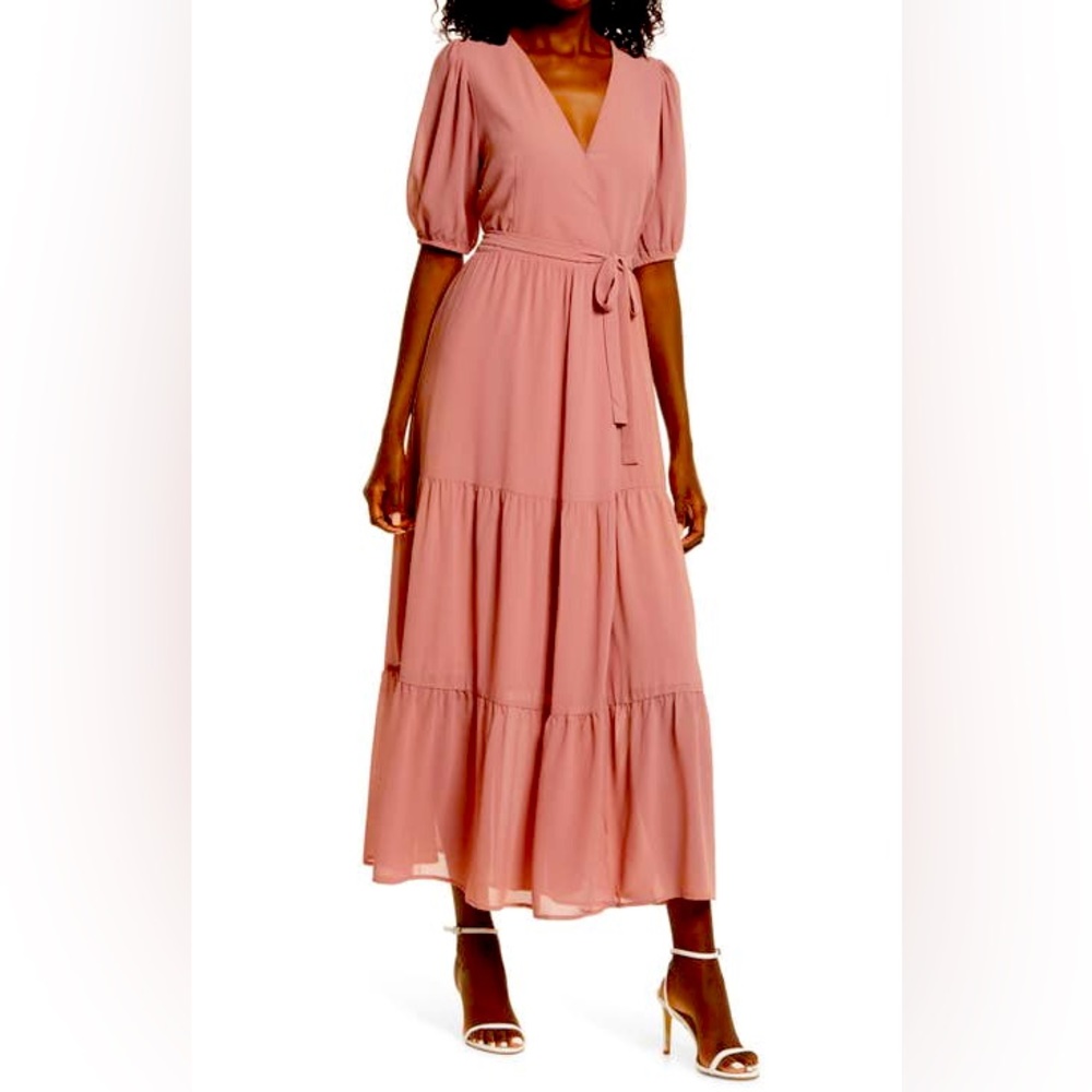 Charles Henry wrap around dress